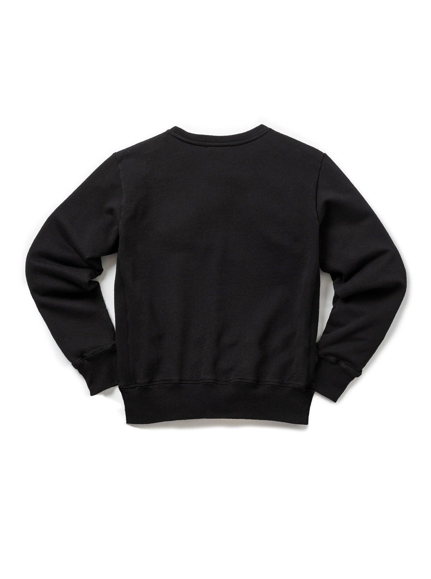 Plain black crew neck hotsell sweatshirt women's