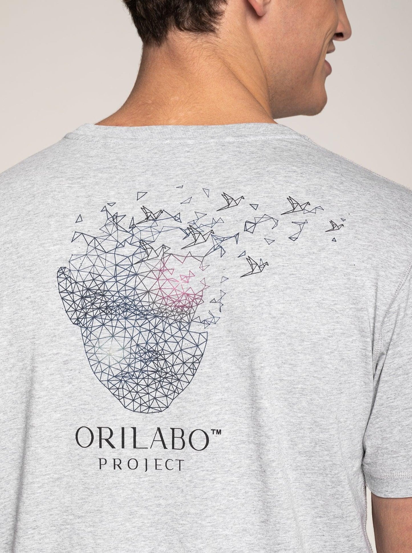 
                  
                    Men's Flying Head T-shirt - Grey - ORILABO Project
                  
                