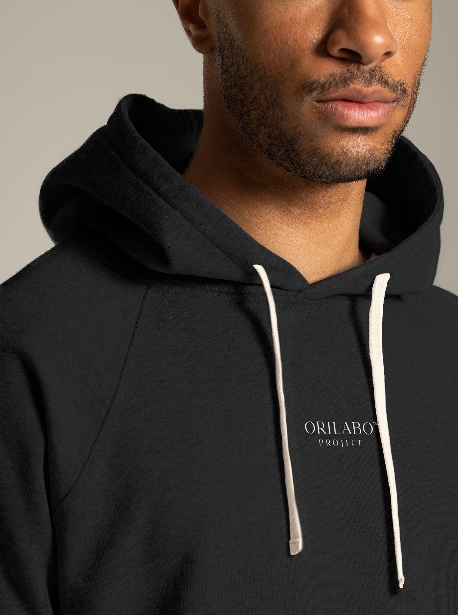 Men's Terry Hoodie - Black - ORILABO Project