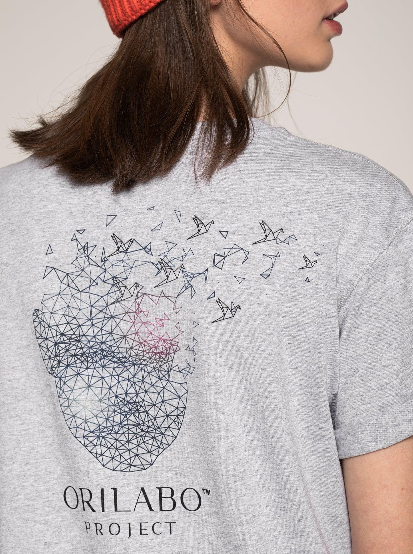 
                  
                    Women's Flying Head T-shirt - Grey - ORILABO Project
                  
                