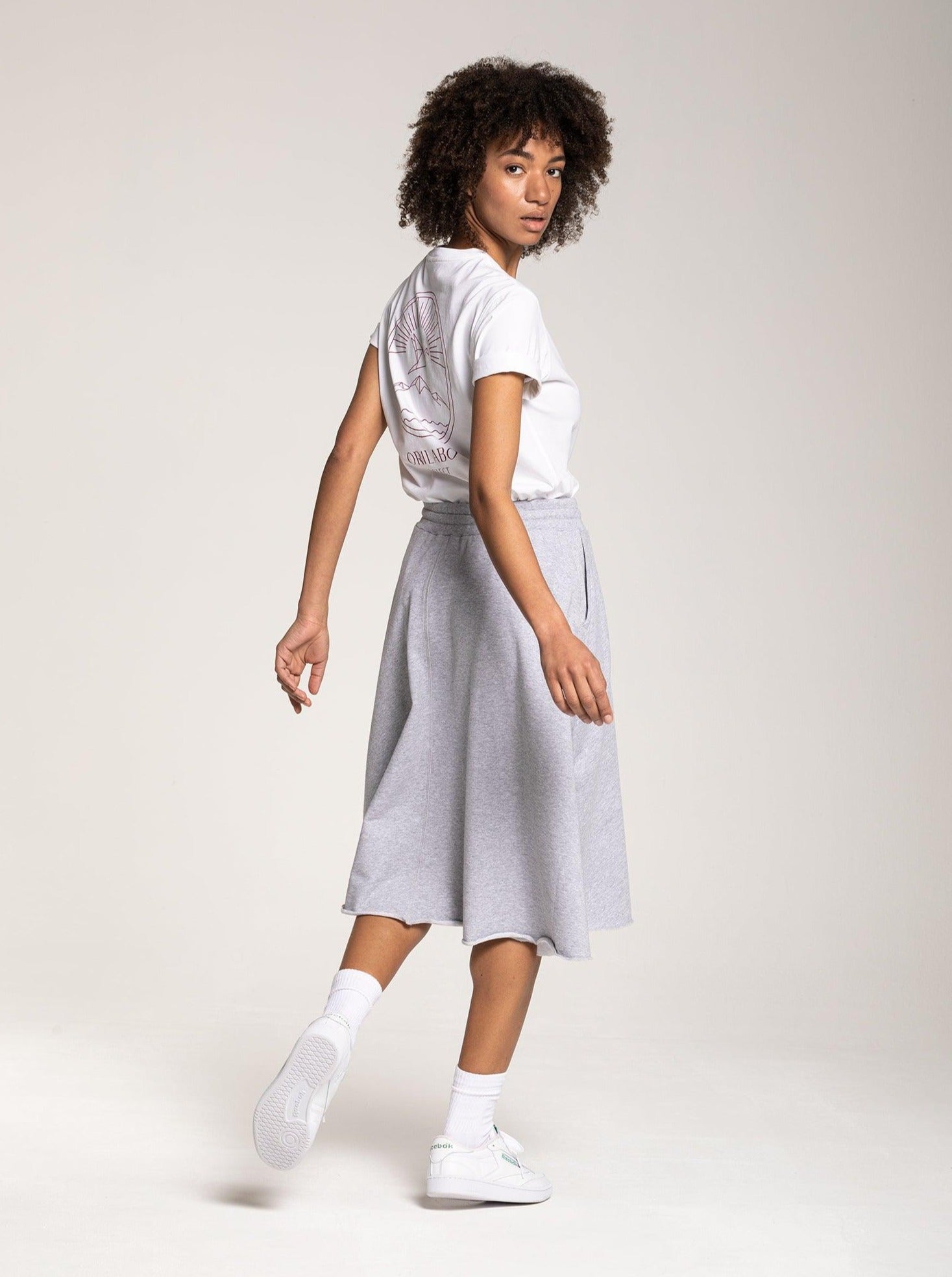 Women's Mountain T-shirt - White - ORILABO Project