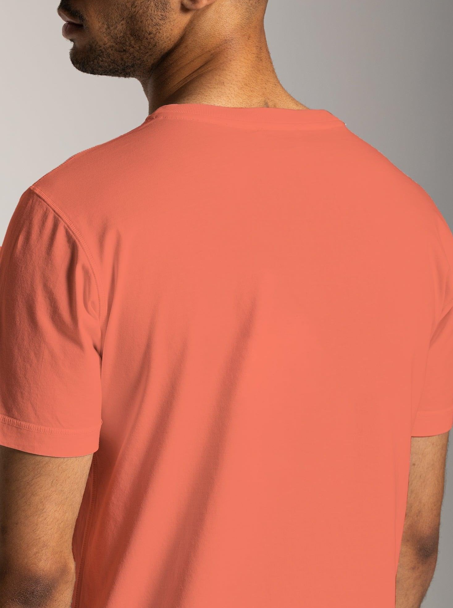 Men's Small Logo T-shirt - Coral - ORILABO Project