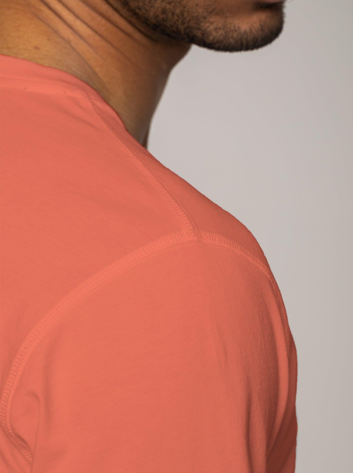 Men's Small Logo T-shirt - Coral - ORILABO Project