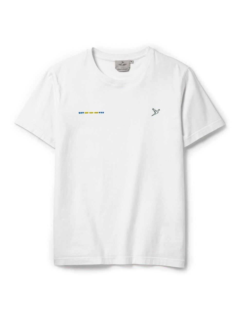 Ladies' ORILABO for UKRAINE Short Sleeve T-shirt - White - ORILABO