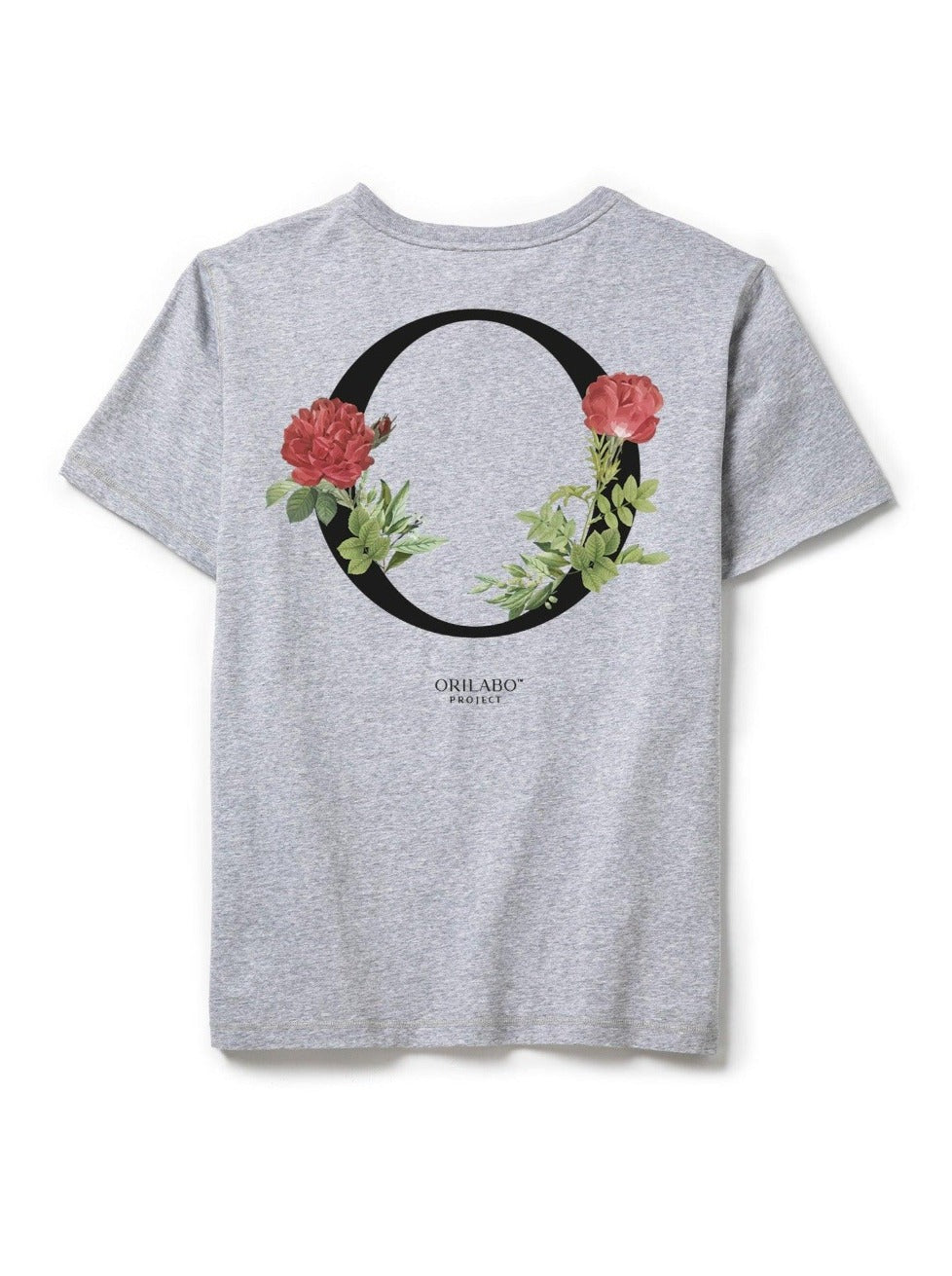 Men's ORILABO O-Roses Short Sleeve T-shirt - Grey - ORILABO Project