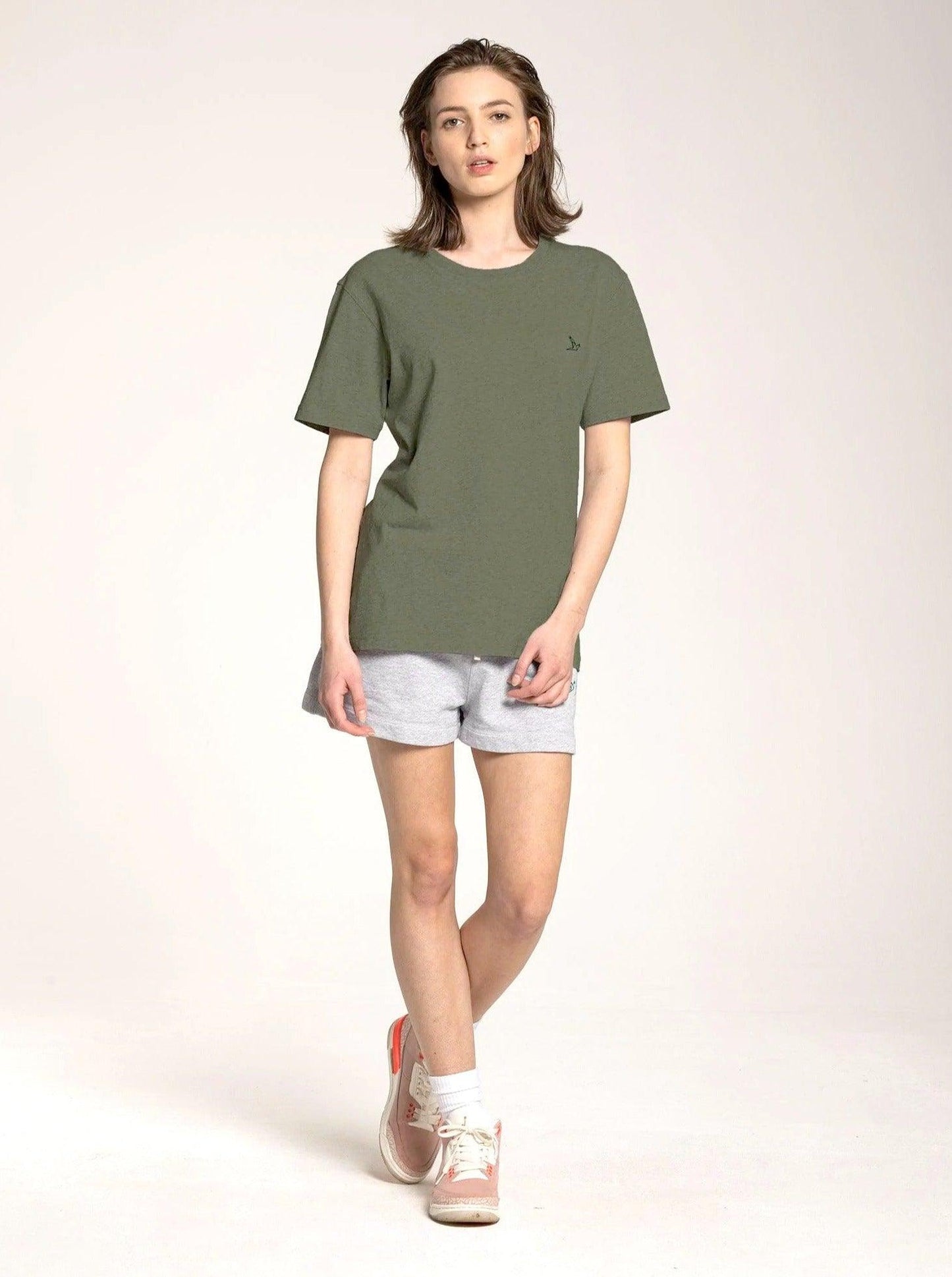 
                  
                    Women's Small Logo T-shirt - Olive - ORILABO Project
                  
                