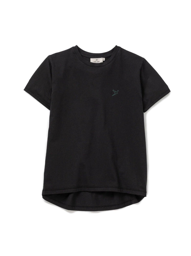 Ladies' ORILABO Small Logo tailored Short Sleeve T-shirt - Black - ORILABO