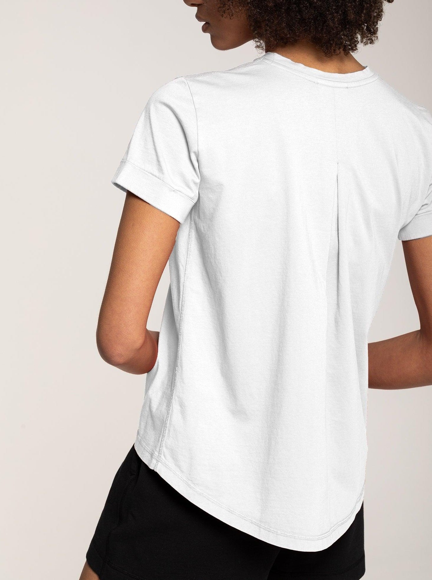 Women's Small Logo tailored T-shirt - White - ORILABO Project
