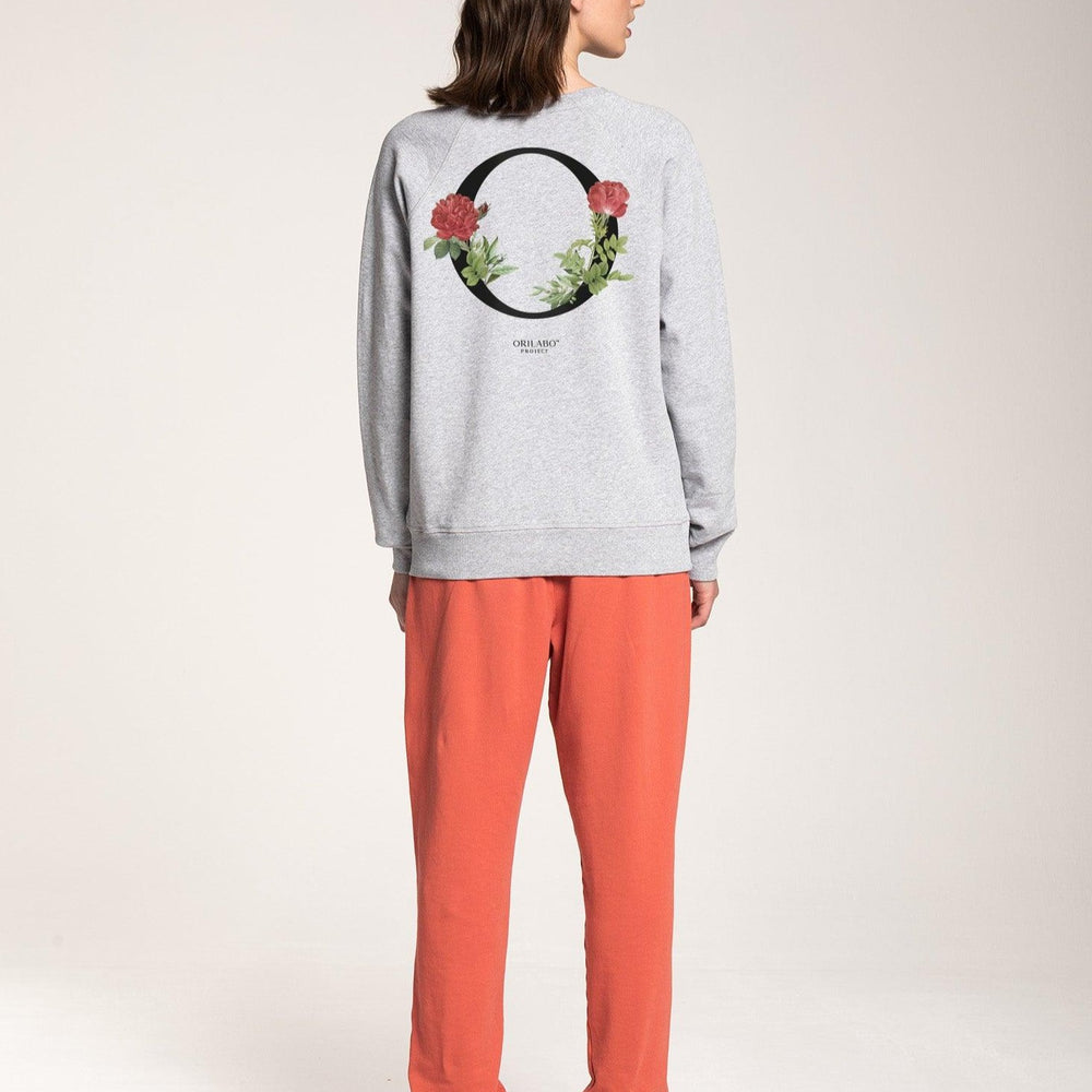 
                  
                    Women's O-Roses Terry Crewneck - Grey - ORILABO Project
                  
                