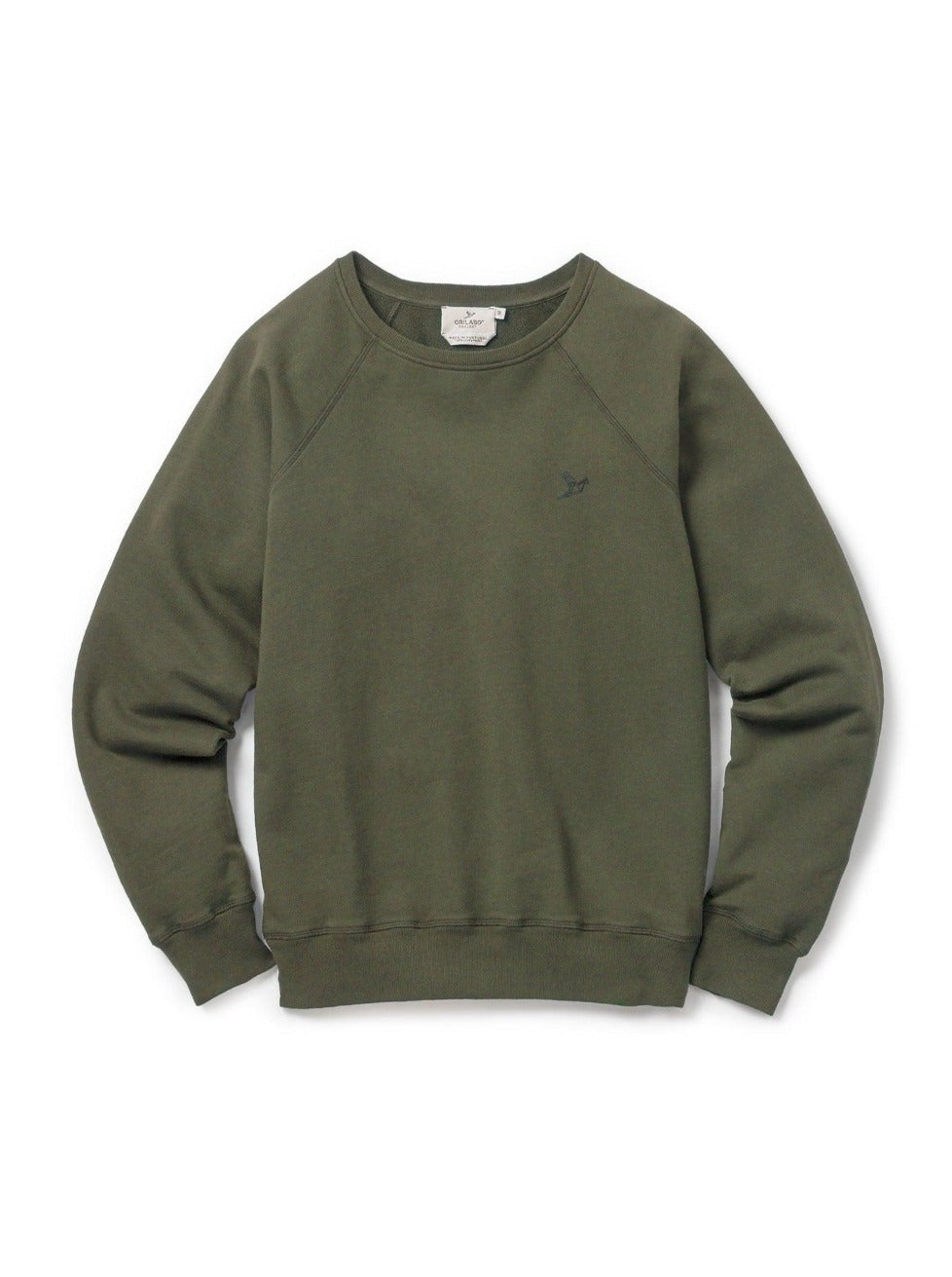 Men's Terry Crewneck - Olive - ORILABO Project