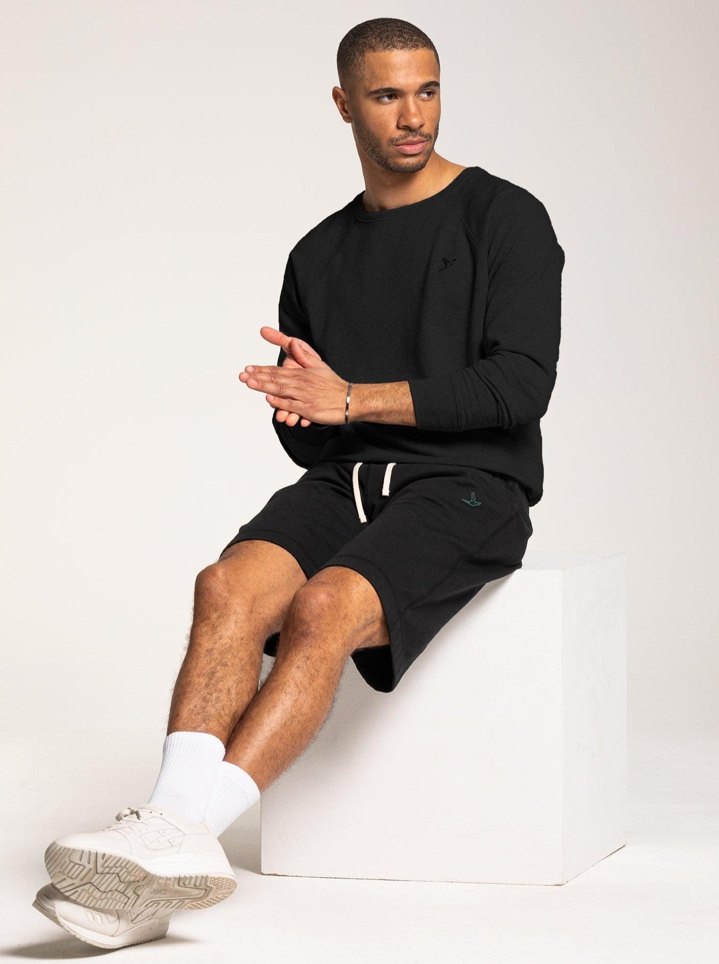 Men's Terry Crewneck - Black - ORILABO Project